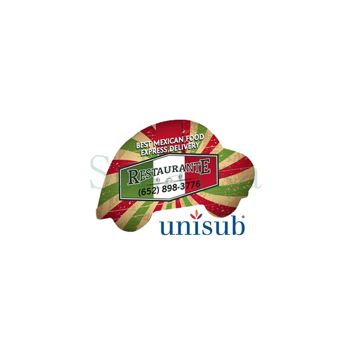Ímã de alumínio em formato de carro, branco brilhante, qualidade UNISUB - SEKAISA