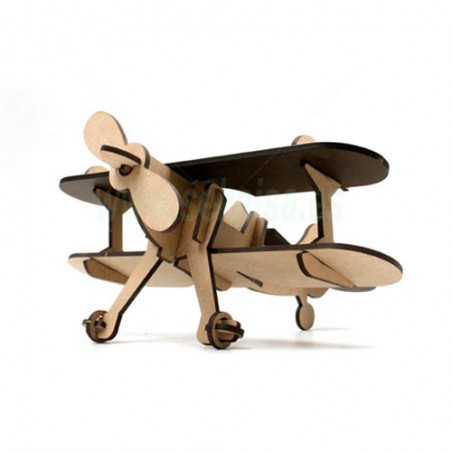 puzzle-3d-avion-madera-montado-sekaisa