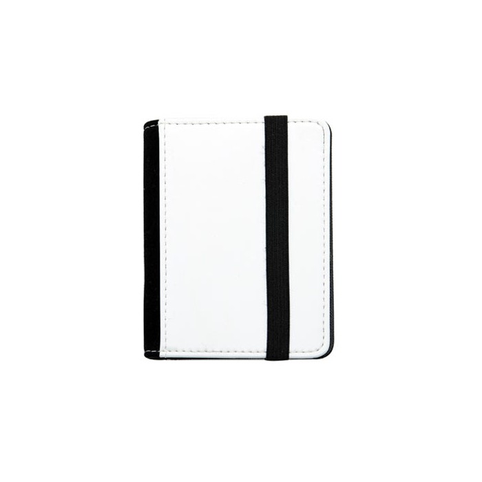 Porta-cartões em imitação de couro preto - Sekaisa