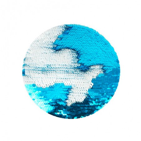 lantejoulas redondas reversíveis, linha de transferência, costura, lantejoulas viradas, sekaisa