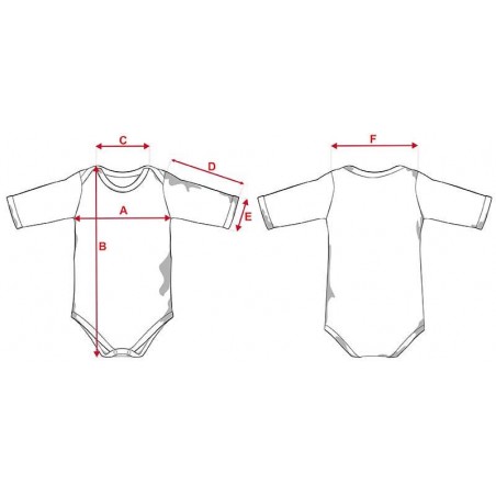 bodies de bebê, babadores de manga comprida e medidas de bebês sekaisa