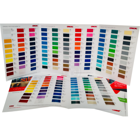 Tabela de cores de vinil Oracal 651 Sekaisa