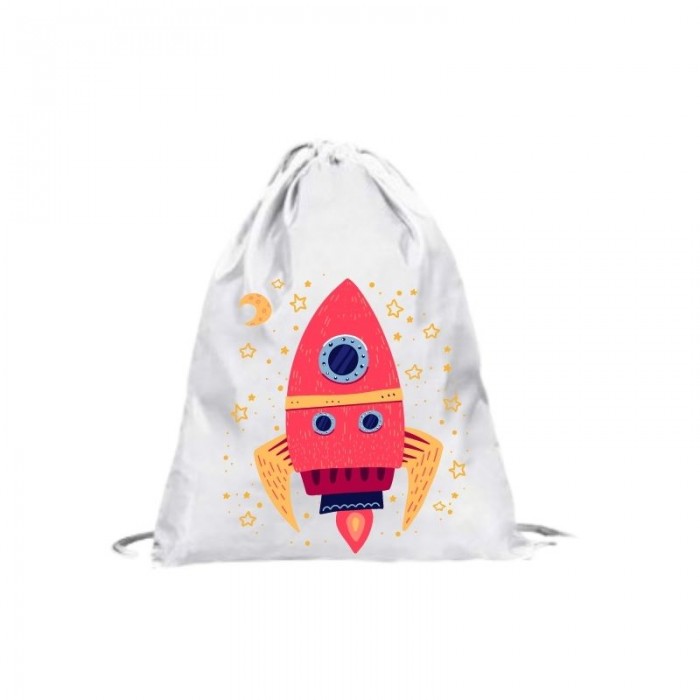 Mochila infantil branca - 27x35cm - bolsas e mochilas - Sekaisa