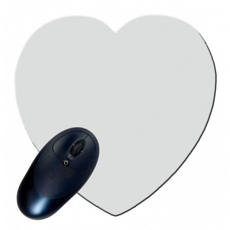 Mousepad em formato de coração - 5 mm de espessura - para escritório e escola - Sekaisa