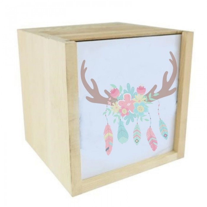 Caja de madera personalizable 10x10x10cm - SEKAISA