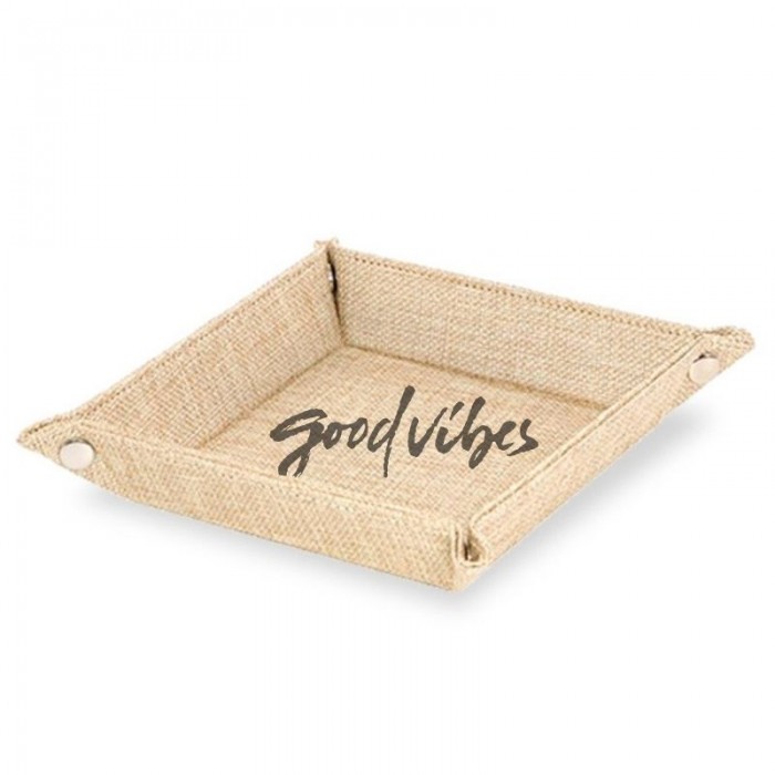 Bandeja multiuso 15x15 tipo juta good-vibes-sekaisa