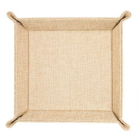 Bandeja multiuso 15x15 tipo juta branca sekaisa