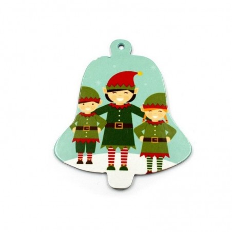 Decorações de Natal - Folha A4 - Sino - 8 unidades - Enfeites e decorações - Elfo - Sekaisa