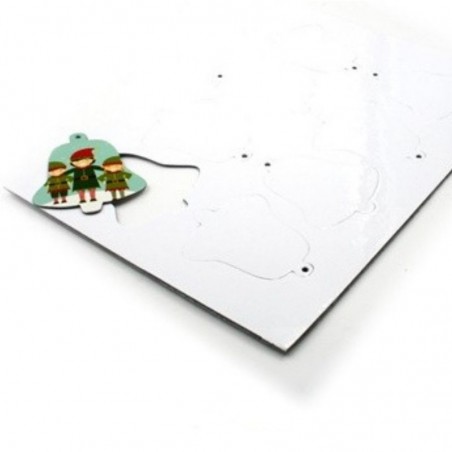 Decorações de Natal - Folha A4 - Sino - 8 unidades - Enfeites e decorações - Molde Sekaisa