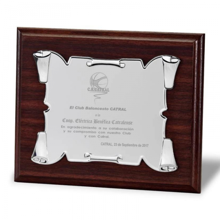 placa-conmemorativa-madera-y-metal-pergamino-24x19cm-sekaisa