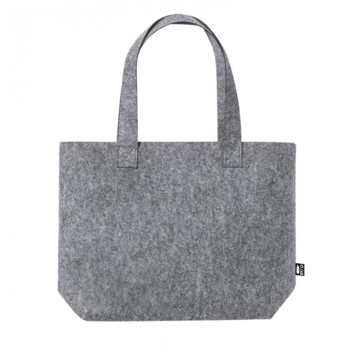 Bolsa de feltro - reciclada - cinza - 425x305cm - natureza - sekaisa