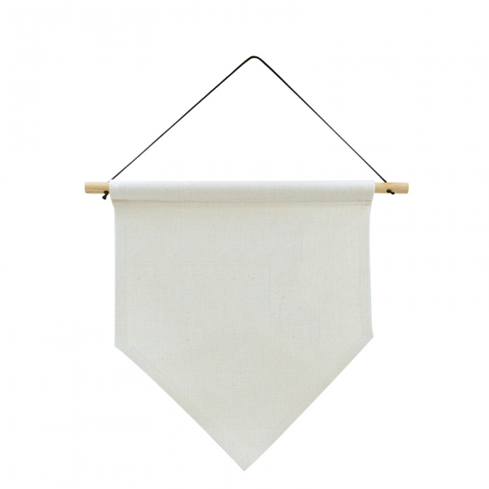 flâmula de linho com vareta 20x30cm branca sekaisa