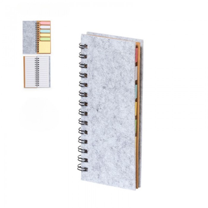 Mini bloco de notas com capas de feltro - SEKAISA