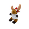 Rena de pelúcia natalina com camiseta, 20 cm