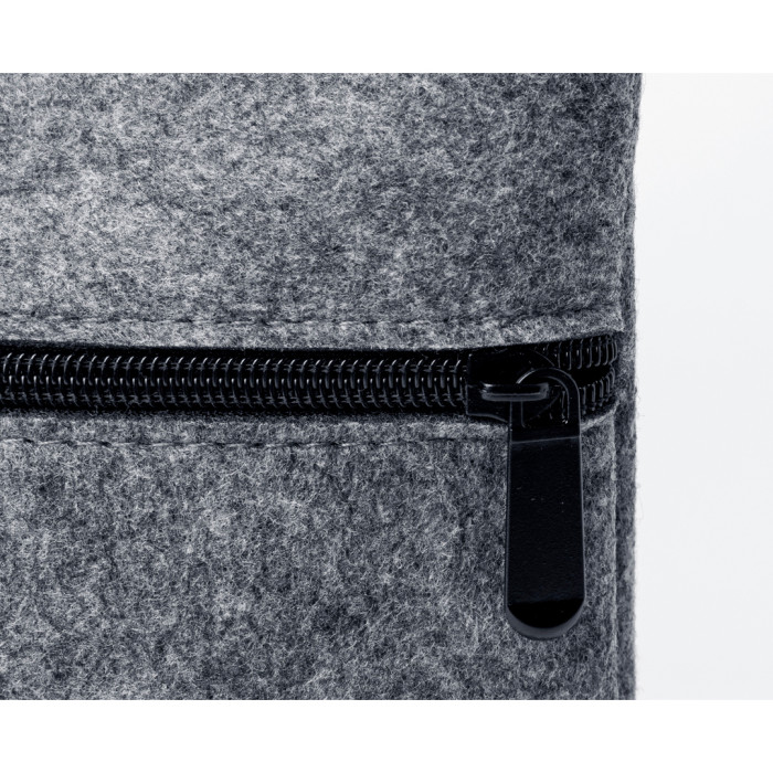 Porta-documentos de feltro com zíper - Sekaisa