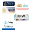 Placas de identificação - FRP - brancas - brilhantes - Unisub - medidas - Sekaisa