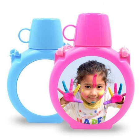 Garrafas de água com copos para crianças, escritório e escola - Sekaisa