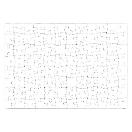 Quebra-cabeça de papelão de alta qualidade - 96 peças - 285x20cm - branco - Sekaisa