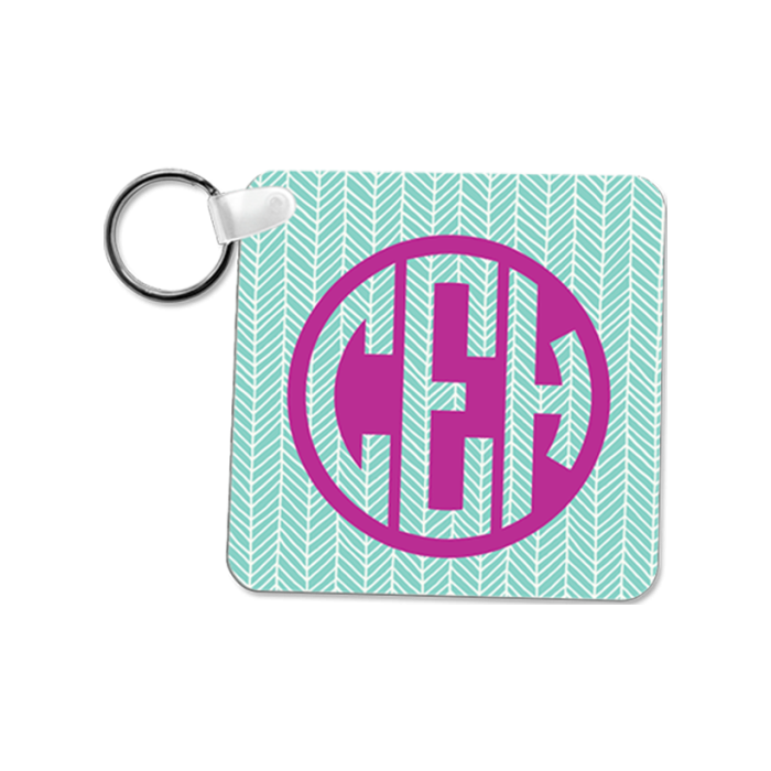 Chaveiro quadrado de alumínio, qualidade UNISUB - SEKAISA