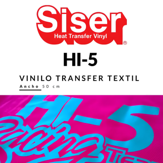 Vinil têxtil para passar roupa em baixa temperatura Siser HI-5 - SEKAISA