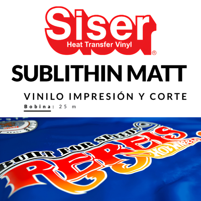 Vinil para impressão têxtil SISER SUBLITHIN MATT LT (POLIÉSTER ESPECIAL) 0,75x25m - SEKAISA